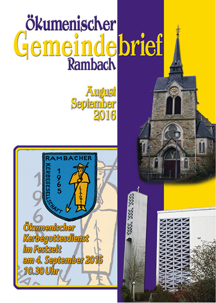 Gemeindebrief Rambach 2016 August+September