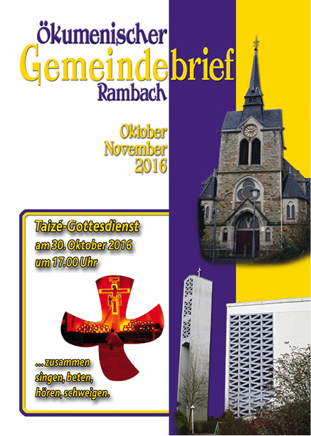 Gemeindebrief Rambach 2016 Oktober+November