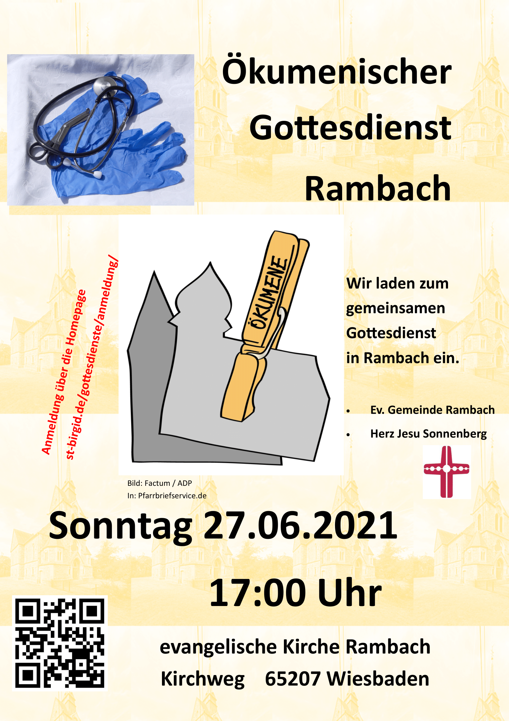 Einladung zum Ökumenischen Gottesdienst in Rambach