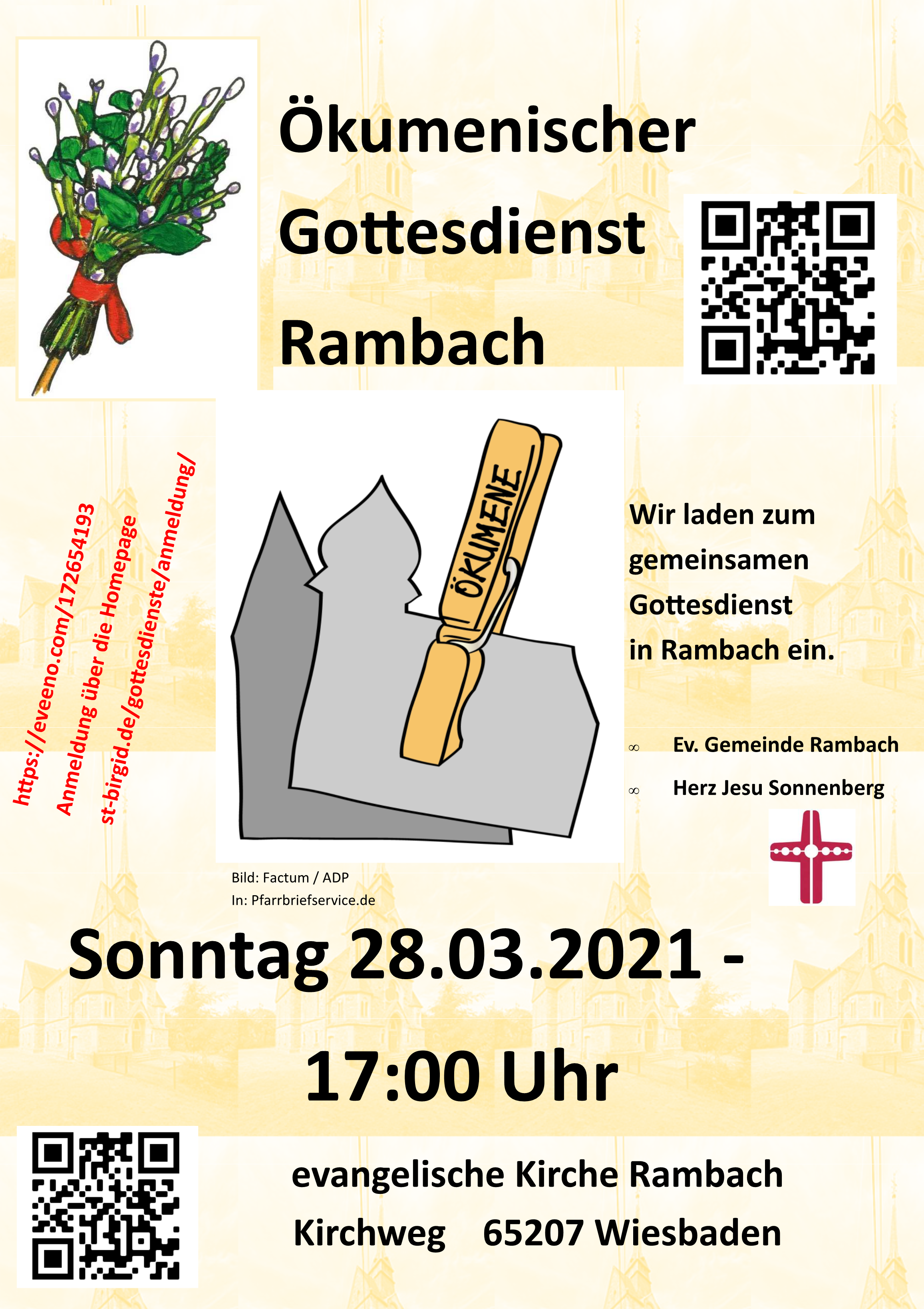 Einladung zum Ökumenischen Gottesdienst in Rambach